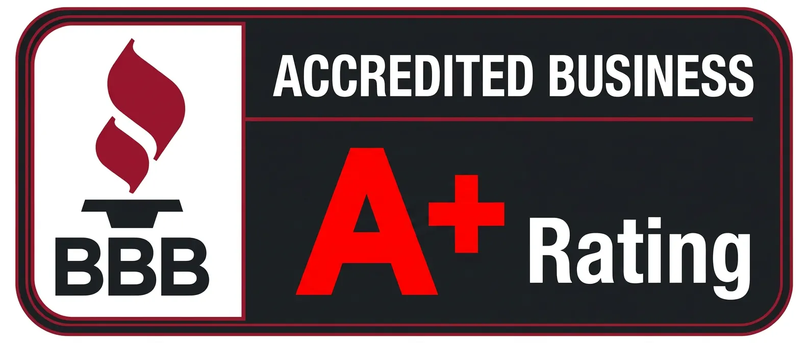 Better Business Bureau Accredited Business A+ Rating