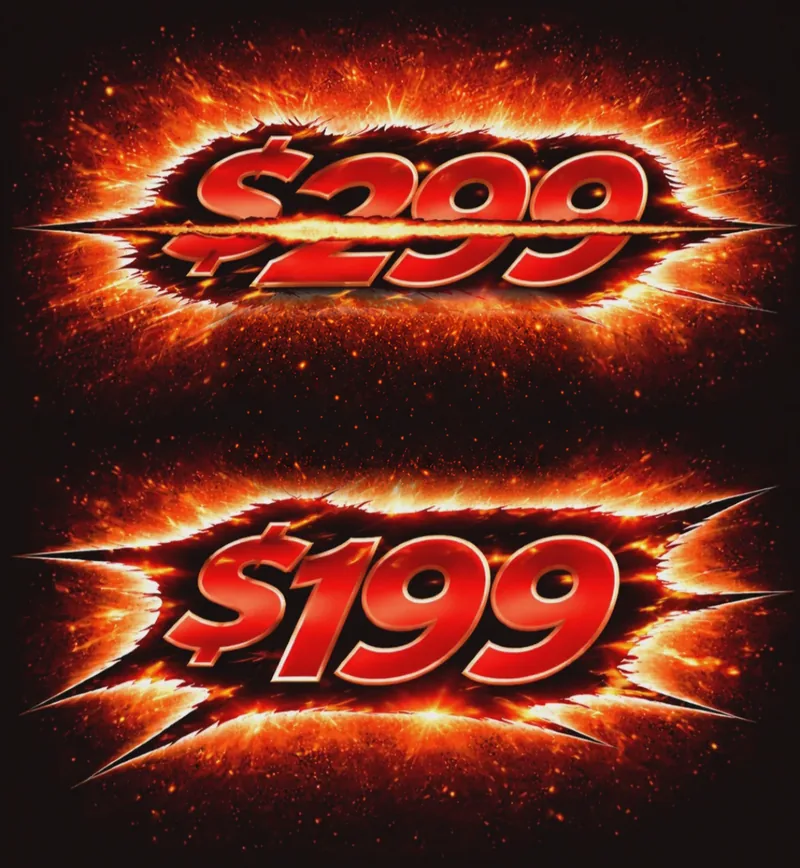 Was $299, now $199